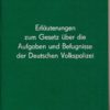 Erläuterungen zum Gesetz über die Aufgaben und Befugnisse der Deutschen Volkspolizei  DDR-Buch