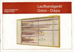 Laufbandgerät Omni – Dispo  DDR-Prospekt