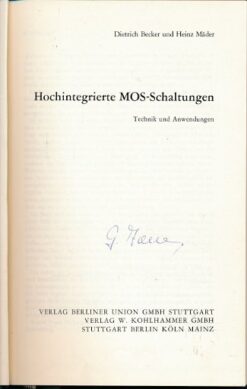 Hochintegrierte MOS-Schaltungen