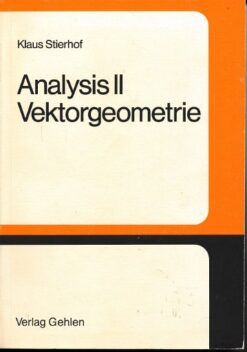 Analysis II  Vektorgeometrie