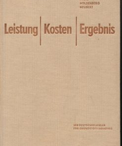 Leistung, Kosten, Ergebnis  DDR-Buch