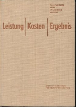 Leistung, Kosten, Ergebnis  DDR-Buch