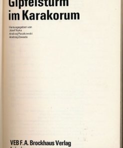 Gipfelsturm im Karakorum  DDR-Buch