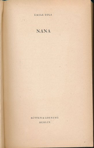 Nana  DDR-Buch