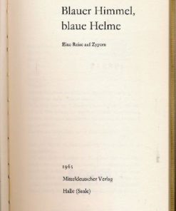 Blauer Himmel, blaue Helme  DDR-Buch