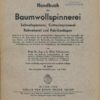 Handbuch der Baumwollspinnerei  III. Band
