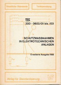 Schutzmaßnahmen in elektrotechnischen Anlagen  DDR-Buch