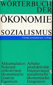 Wörterbuch der Ökonomie – Sozialismus  DDR-Buch