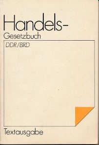 Handelsgesetzbuch DDR / BRD  DDR-Buch