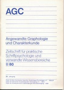 Angewandte Graphologie und Charakterkunde III / 80