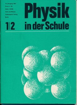 Physik in der Schule  Heft 1-12/1981