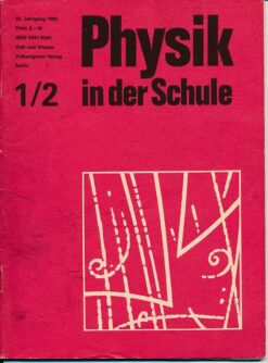 Physik in der Schule  Heft 1-12/1985