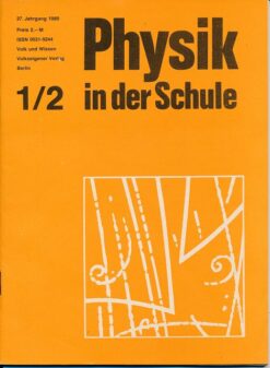 Physik in der Schule  Heft 1-12/1989