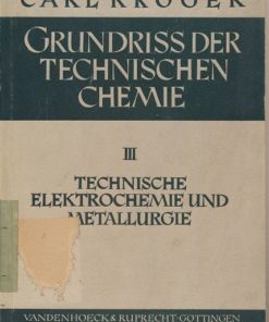 Grundrisse der technischen Chemie  Teil III