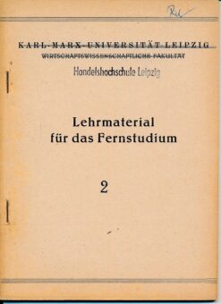 Lehrmaterial für das Fernstudium 2 – Mathematische Modelle