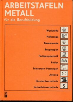 Arbeitstafeln Metall für die Berufsausbildung