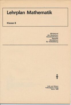 Lehrplan Mathematik Klasse 8