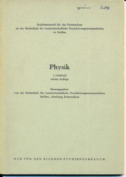 Physik 1.Lehrbrief