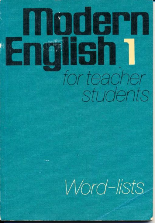 Modern English 1 for teacher students / Word-lists
