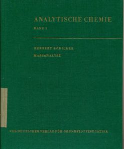 Analytische Chemie  Band I