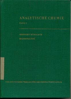 Analytische Chemie  Band I