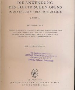 Handbuch der technischen Elektrochemie  Band IV, II.Teil A