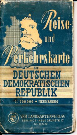 Reise- und Verkehrskarte der Deutschen Demokratischen Republik