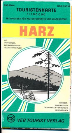 Touristenkarte Harz