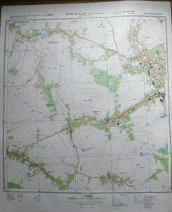 Hohenstein-Ernstthal Pfaffenberg Langenberg Langenberger Höhe Tümmel Steinberg  – Original-Messtischblatt der NVA / M-33-38-C-b-2