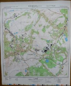 Karl-Marx-Stadt (S) – Original-Messtischblatt der NVA / M-33-38-D-b-1
