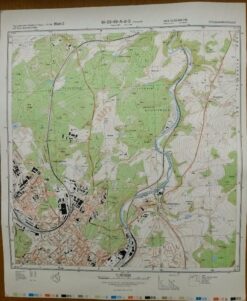 Karl-Marx-Stadt (SO) – Original-Messtischblatt der NVA / M-33-38-D-b-2