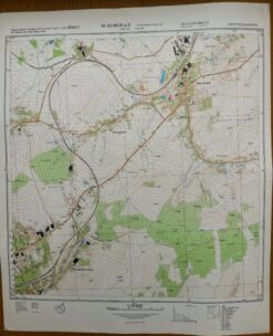 Karl-Marx-Stadt (SW) und Umgebung– Original-Messtischblatt der NVA / M-33-38-D-a-2