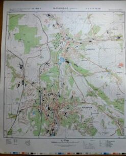 Stollberg/Erzgebirge (S) Mitteldorf Lindenberg Gablenz Heiliger Wald Großer Stein – Original-Messtischblatt der NVA / M-33-38-D-c-3
