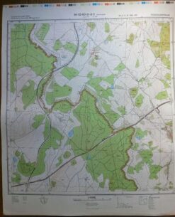 Zwickau Kuhberg Windberg Brand  – Original-Messtischblatt der NVA / M-33-37-D-d-2
