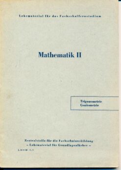 Mathematik II  Trigonometrie / Goniometrie