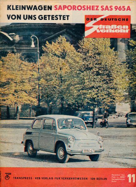 Der deutsche Straßenverkehr  11/1966