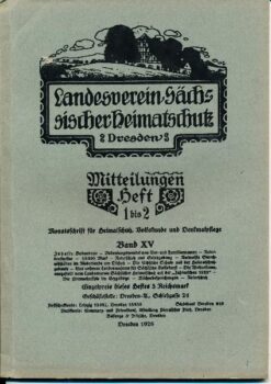 Heft 1-2/1926 Mitteilungen des Landesvereins Sächsischer Heimatschutz