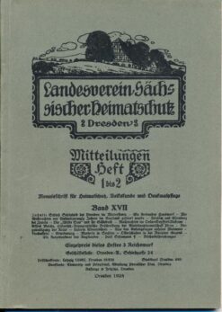 Heft 1-2/1928 Mitteilungen des Landesvereins Sächsischer Heimatschutz