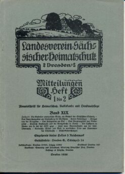 Heft 1-2/1930 Mitteilungen des Landesvereins Sächsischer Heimatschutz