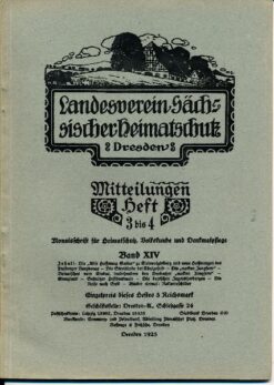 Heft 3-4/1925 Mitteilungen des Landesvereins Sächsischer Heimatschutz