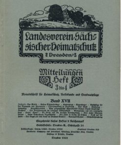 Heft 3-4/1928 Mitteilungen des Landesvereins Sächsischer Heimatschutz