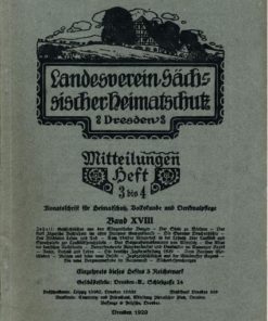 Heft 3-4/1929 Mitteilungen des Landesvereins Sächsischer Heimatschutz