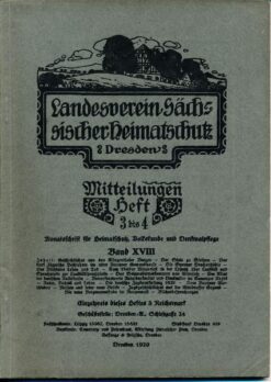 Heft 3-4/1929 Mitteilungen des Landesvereins Sächsischer Heimatschutz