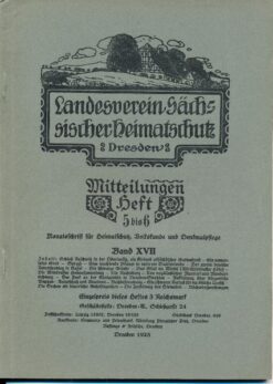 Heft 5-6/1928 Mitteilungen des Landesvereins Sächsischer Heimatschutz