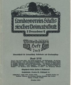 Heft 7-8/1928 Mitteilungen des Landesvereins Sächsischer Heimatschutz