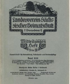 Heft 9-10/1924 Mitteilungen des Landesvereins Sächsischer Heimatschutz