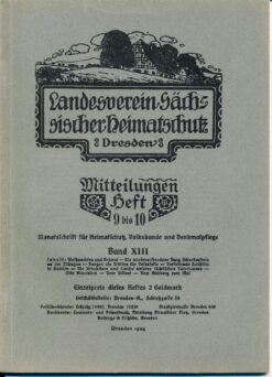 Heft 9-10/1924 Mitteilungen des Landesvereins Sächsischer Heimatschutz