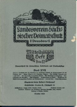 Heft 9-12/1928 Mitteilungen des Landesvereins Sächsischer Heimatschutz