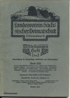 Heft 1-3/1932 Mitteilungen des Landesvereins Sächsischer Heimatschutz