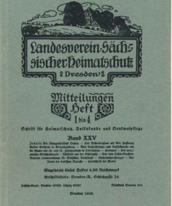 Heft 1-4/1936 Mitteilungen des Landesvereins Sächsischer Heimatschutz